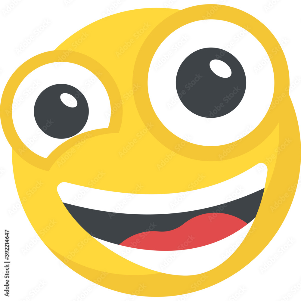 Fototapeta premium A social communication platforms’ emoji laughing expression 