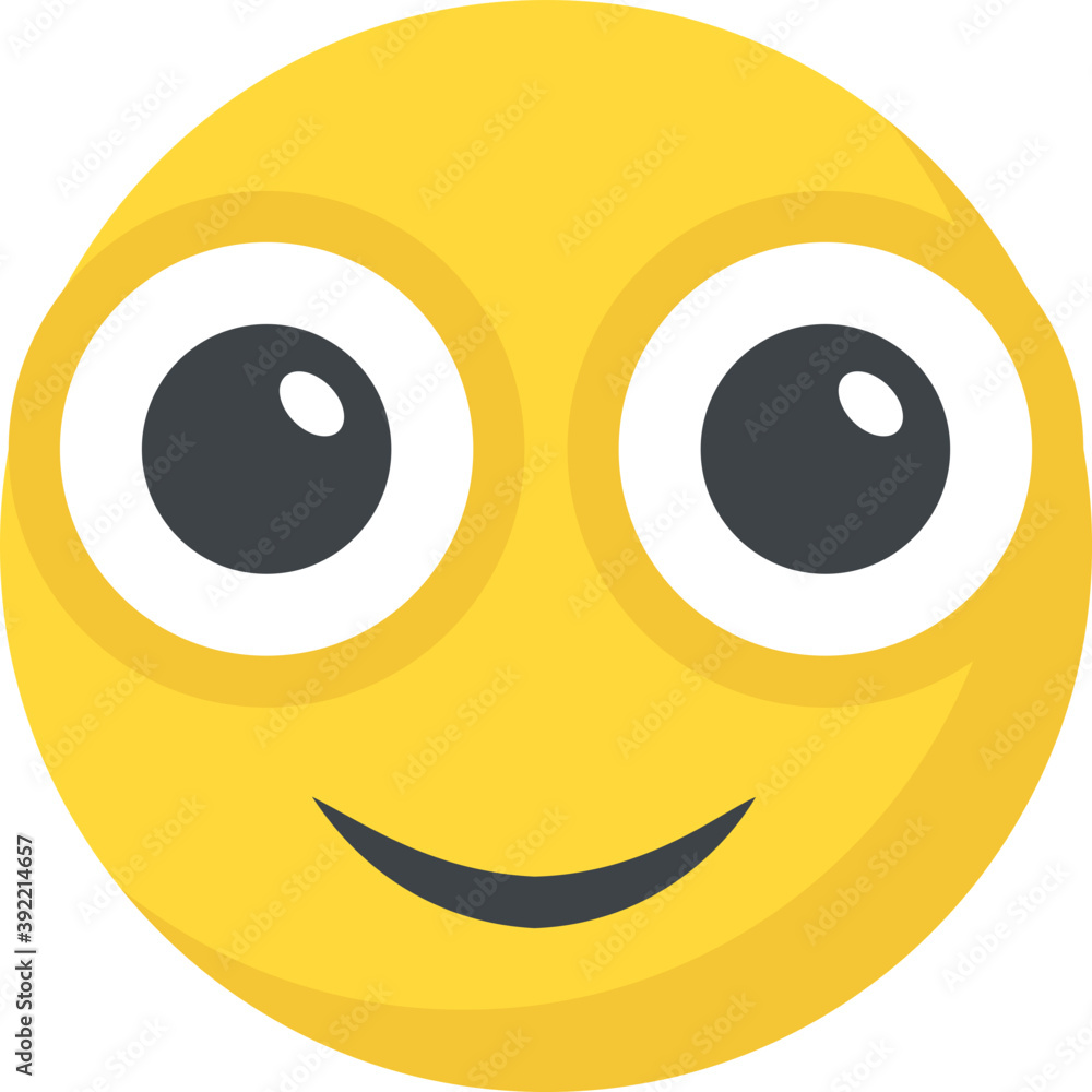 Fototapeta premium A social communication platforms’ emoji happy expression 