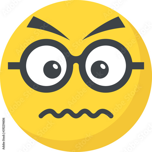 
A confounded smiley face, confused emoji
