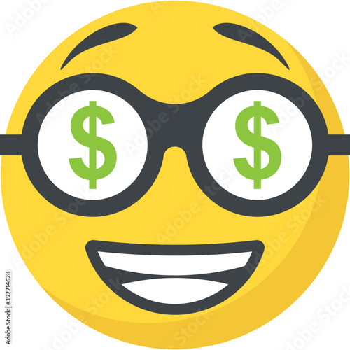 
Naughty expression through emoticon icon
