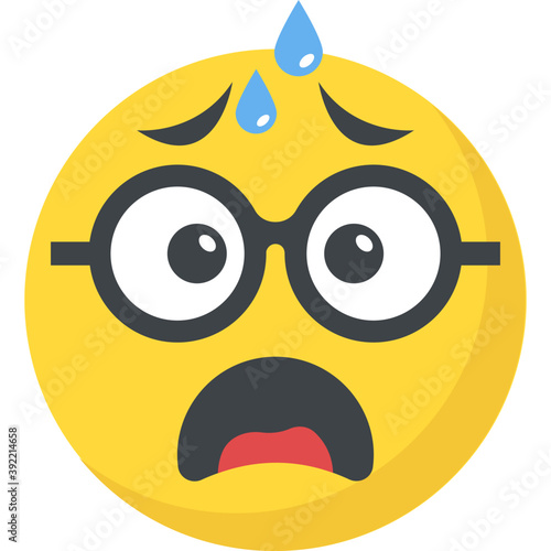 
Naughty expression through emoticon icon
