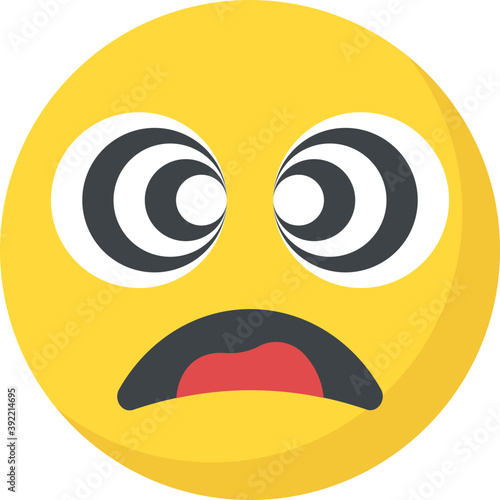 
Naughty expression through emoticon icon
