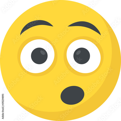 
Surprised smirking emoticon face
