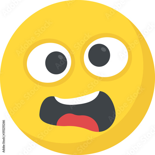 
Naughty expression through emoticon icon
