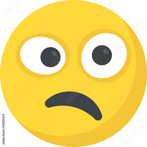 
Sad smiley face, depressed concept
