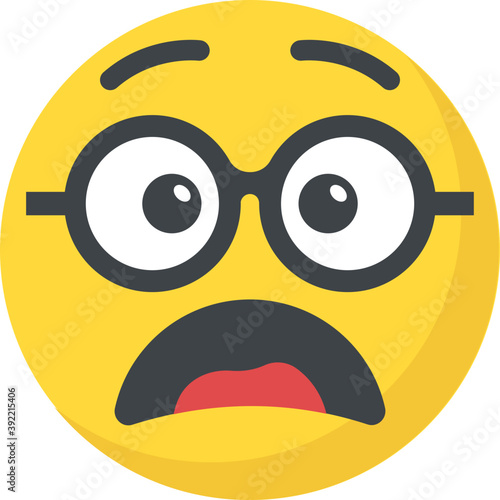 
Naughty expression through emoticon icon
