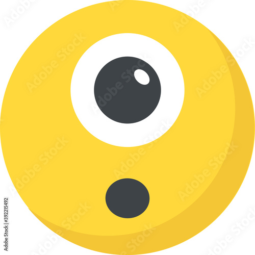
A smiley expressing being surprised
