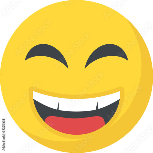 
Naughty expression through emoticon icon
