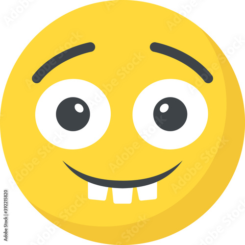 
Naughty expression through emoticon icon
