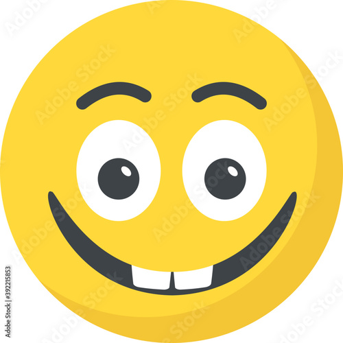 
Naughty expression through emoticon icon
