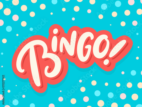 Bingo. Vector card.