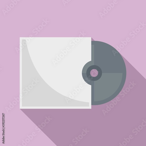 Storage cd disk icon. Flat illustration of storage cd disk vector icon for web design