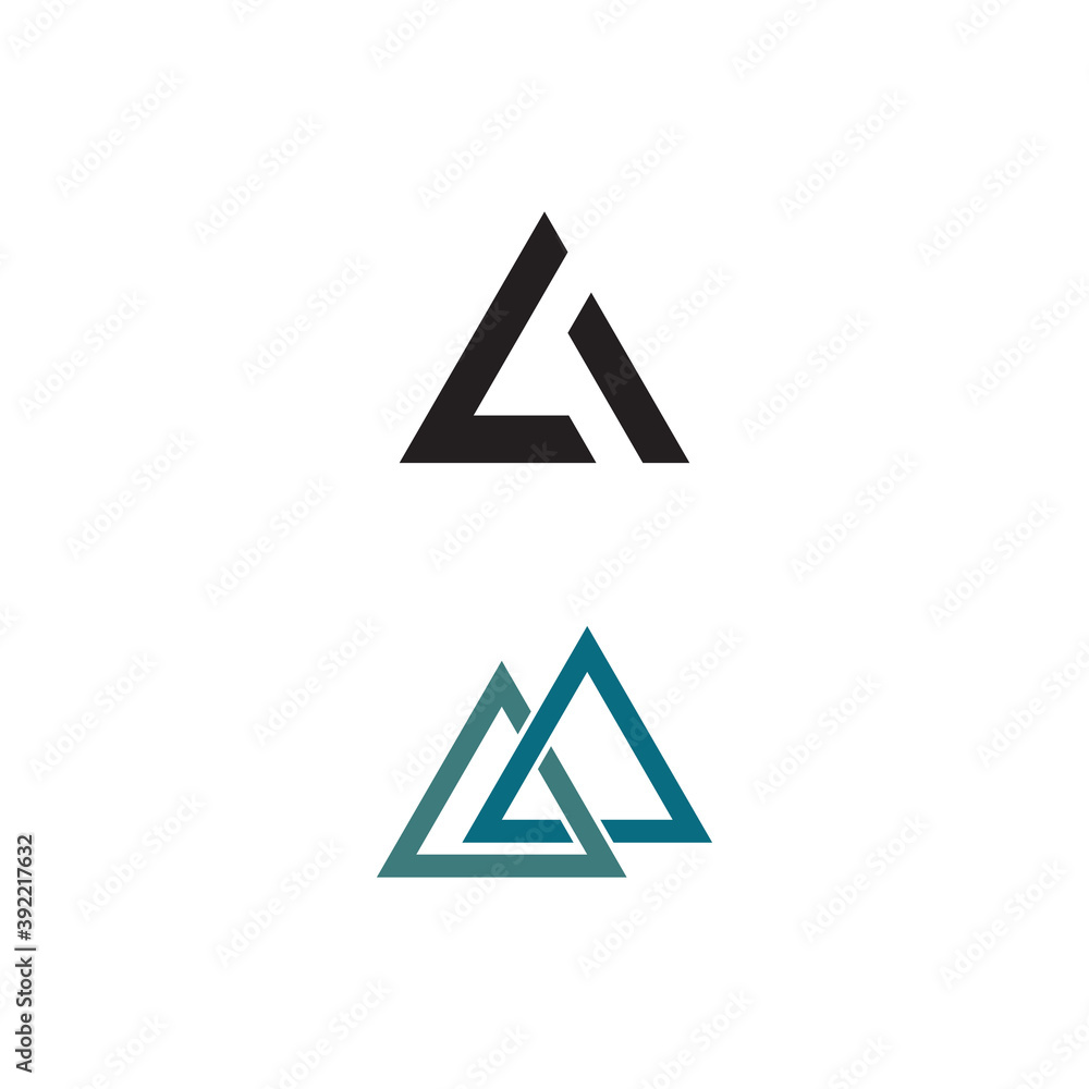 Triangle Logo Template vector icon illustration design Triangle Logo Template vector icon illustration design