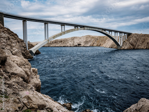 Beautiful shot from Paski Most Rtina Croatia photo