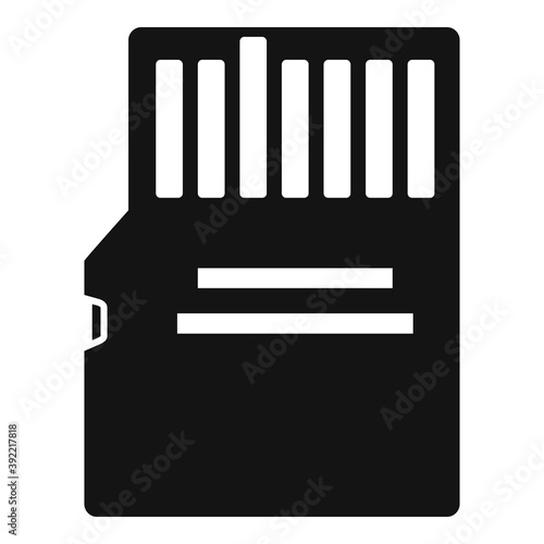 Storage micro ssd card icon. Simple illustration of storage micro ssd card vector icon for web design isolated on white background