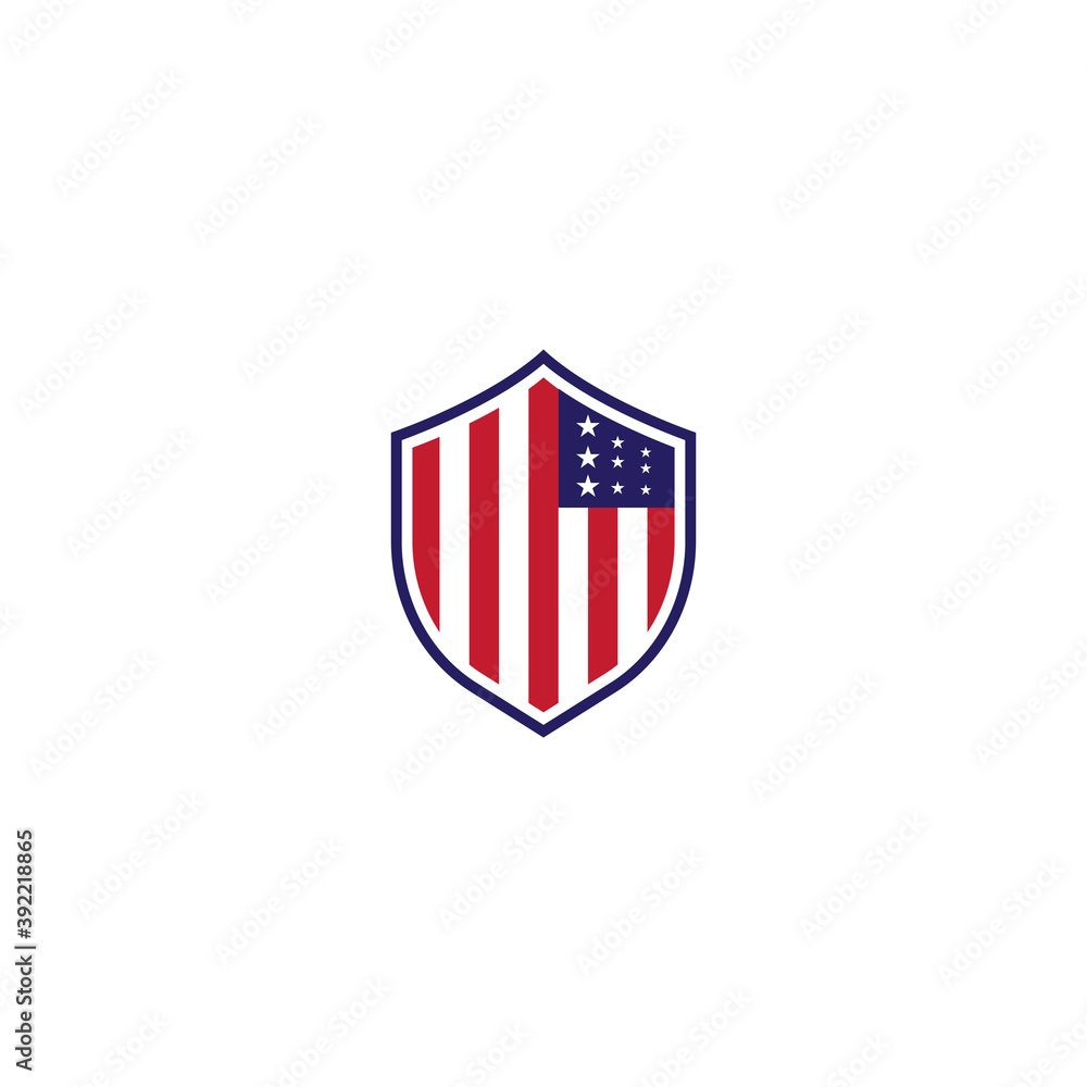 Flag american vector icon illustration design template Flag american vector icon illustration design template