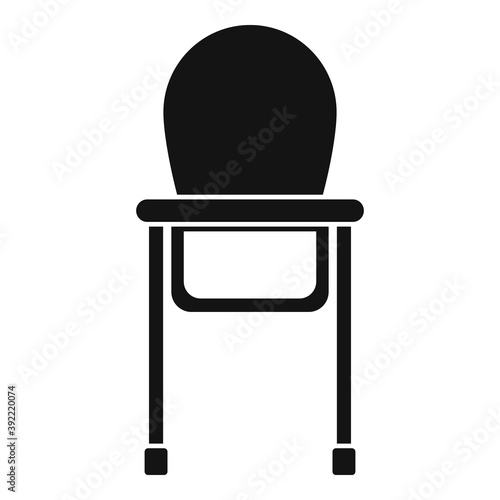Feeding chair icon. Simple illustration of feeding chair vector icon for web design isolated on white background