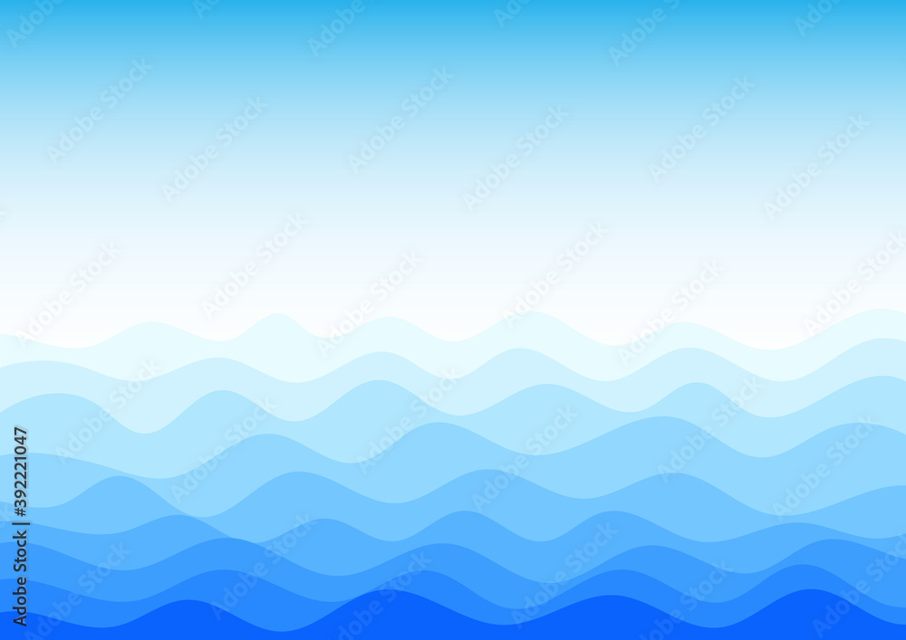 Blue water wave texture abstract background vector illustration