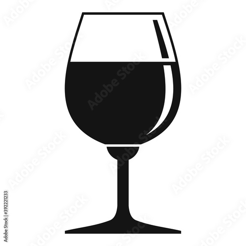 Cabernet wineglass icon. Simple illustration of cabernet wineglass vector icon for web design isolated on white background