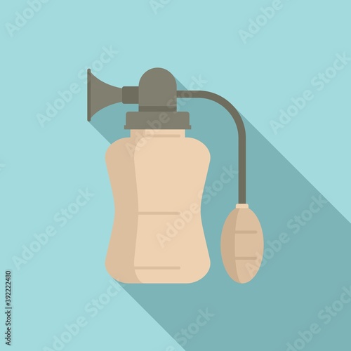Manual breast pump icon. Flat illustration of manual breast pump vector icon for web design