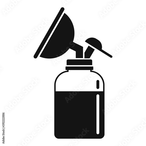 Compact breast pump icon. Simple illustration of compact breast pump vector icon for web design isolated on white background