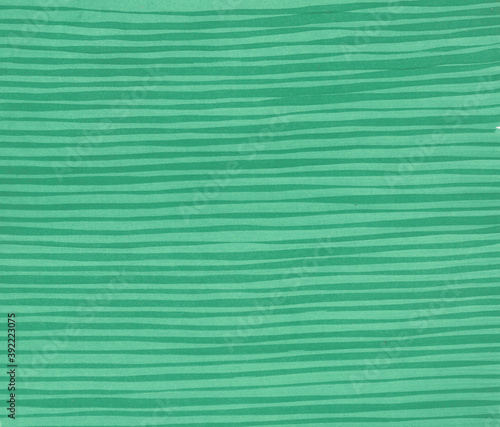 Color abstract background of green lines drawn by markers