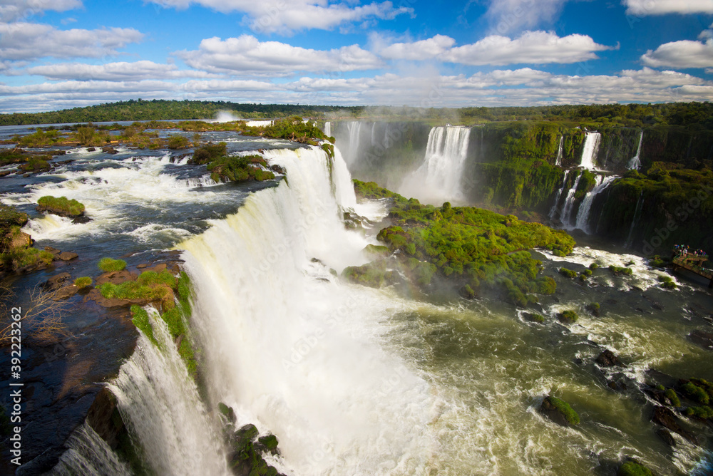 View of Iguazu Falls from brazilian side - Foz do Iguazu, Brazil View of Iguazu Falls from brazilian side - Foz do Iguazu, Brazil