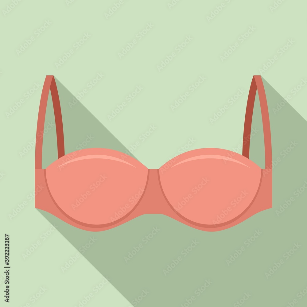 Fashion bra icon. Flat illustration of fashion bra vector icon for web design Fashion bra icon. Flat illustration of fashion bra vector icon for web design