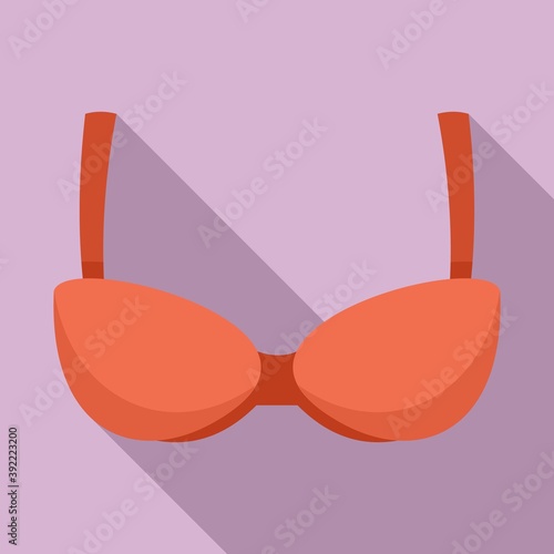 Uplift bra icon. Flat illustration of uplift bra vector icon for web design