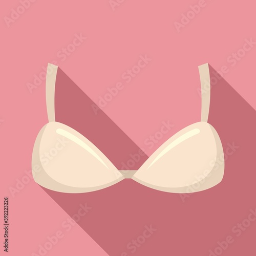 Camisole bra icon. Flat illustration of camisole bra vector icon for web design