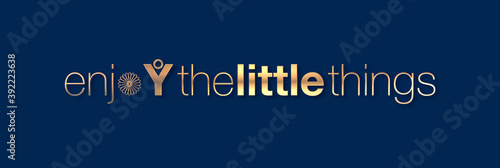 Photos Enjoy the little things con sfondo colorato