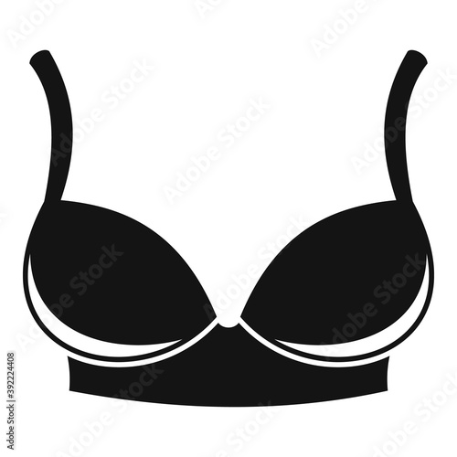 Underwear bra icon. Simple illustration of underwear bra vector icon for web design isolated on white background