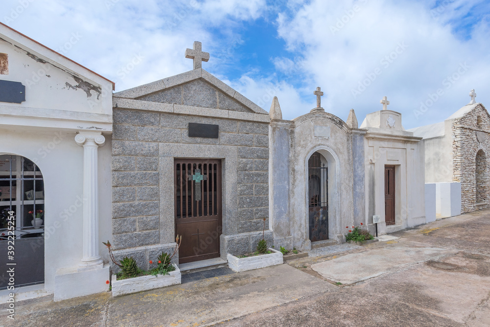 Fototapeta premium Seemannsfriedhof in Bonifacio auf der Insel Korsika