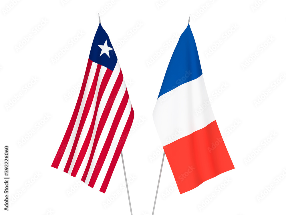 France and Liberia flags