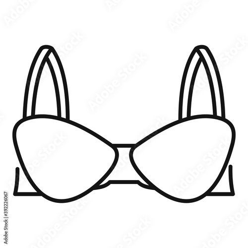Maternity bra icon. Outline maternity bra vector icon for web design isolated on white background