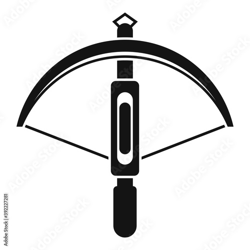 Safari crossbow icon. Simple illustration of safari crossbow vector icon for web design isolated on white background