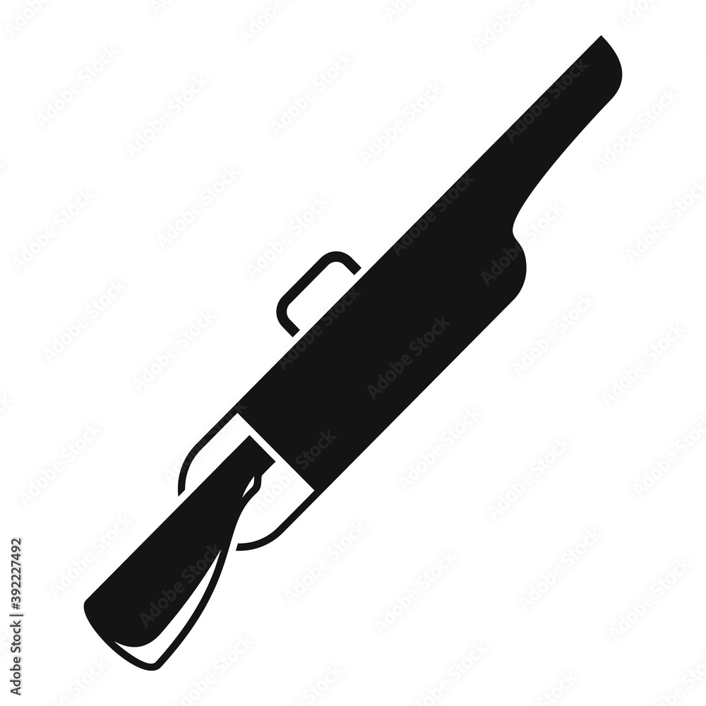 Safari hunter rifle icon. Simple illustration of safari hunter rifle vector icon for web design isolated on white background Safari hunter rifle icon. Simple illustration of safari hunter rifle vector icon for web design isolated on white background