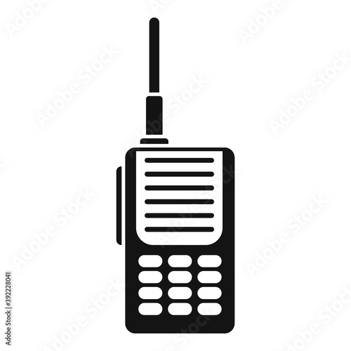 Safari hunting walkie talkie icon. Simple illustration of safari hunting walkie talkie vector icon for web design isolated on white background