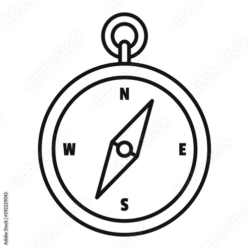 Free Download Safari hunting compass icon. Outline safari hunting compass vector icon for web design isolated on white background - GFXLoad