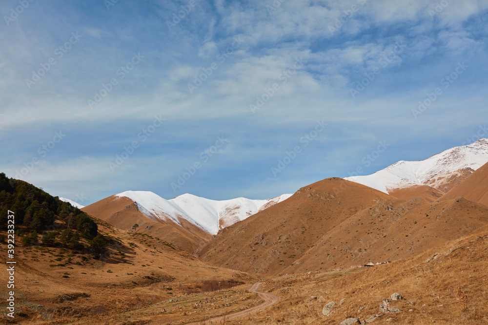 Caucasus mountains peaks nature landscape Caucasus mountains peaks nature landscape