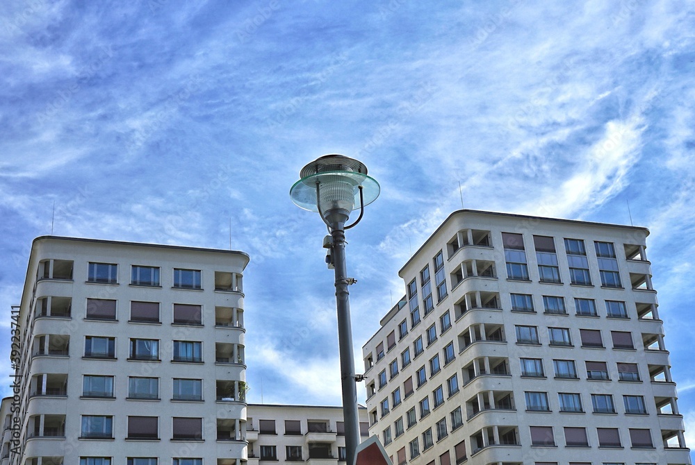 street lamp in the city