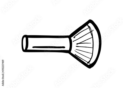 Makeup Brushes Logo Vector Illustration. Beauty Salon Badge