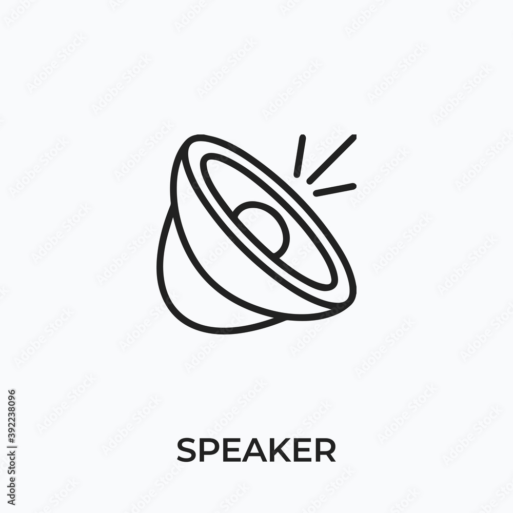 speaker icon vector. speaker sign symbol for modern design. Vector illustration speaker icon vector. speaker sign symbol for modern design. Vector illustration