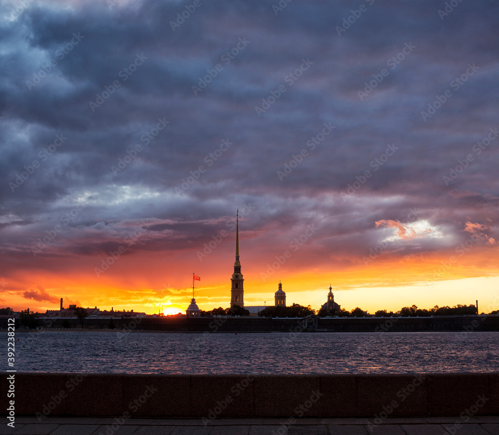 beautiful view of the city of St. Petersburg from the top point. Russia. beautiful view of the city of St. Petersburg. Russia.