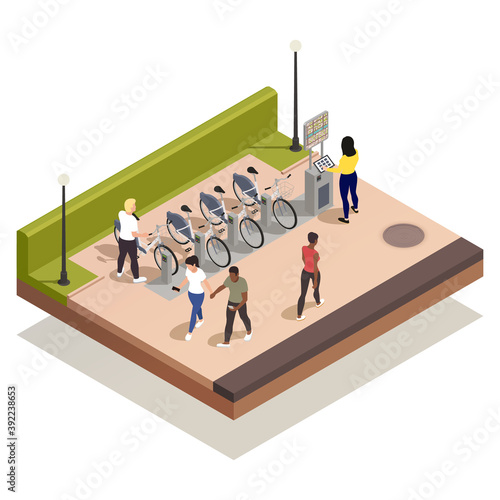 Bike Rental Station Interface Composition