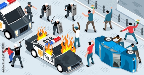 Mass Protest Illustration