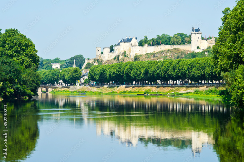 Chateau at Chinon, Centre Val de Loire, Indre-et-Loire, France