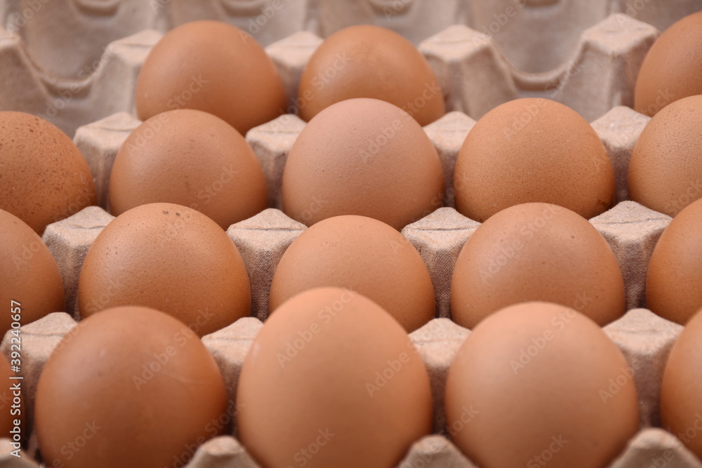 Set of eggs uniform, pattern, texture or background in egg support. Set of eggs uniform, pattern, texture or background in egg support.
