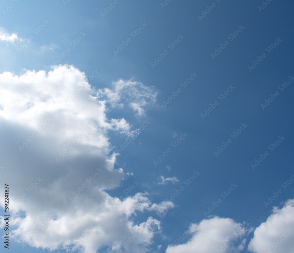 blue sky background with white clouds