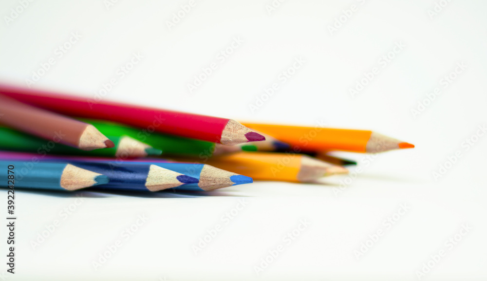Fototapeta premium The many colors of pencils